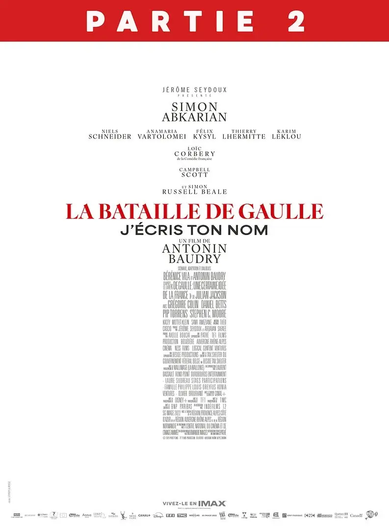 Affiche du film La bataille de la Gaule Partie II J'écris ton nom