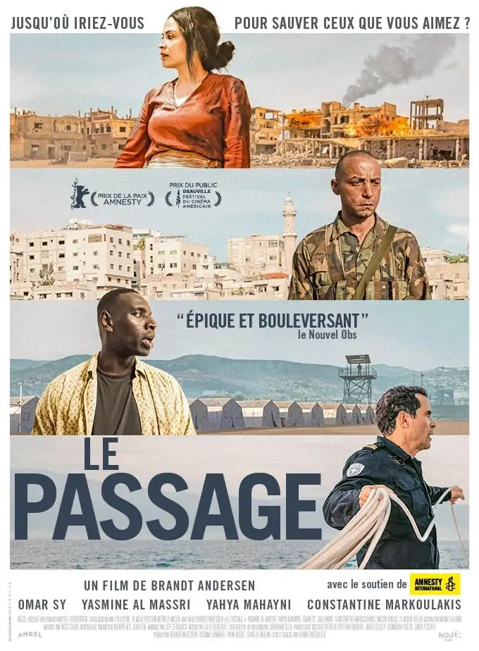 Affiche du film Le passage avec quatre personnes 3 homme et 1 femme